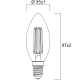 Λάμπα LED Κερί 6W 806LM E14 230V 2700K Θερμό Λευκό Filament 0029376 Sylvania Λάμπα LED Κερί 6W 806LM E14 230V 2700K Θερμό Λευκό Filament 0029376 Sylvania