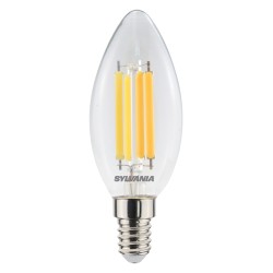 Λάμπα LED Κερί 6W 806LM E14 230V 2700K Θερμό Λευκό Filament 0029376 Sylvania Λάμπα LED Κερί 6W 806LM E14 230V 2700K Θερμό Λευκό Filament 0029376 Sylvania