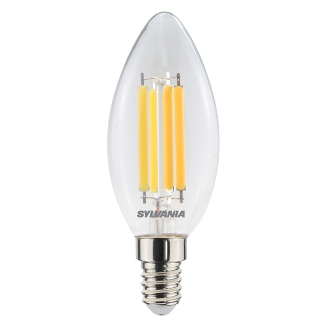 Λάμπα LED Κερί 6W 806LM E14 230V 2700K Θερμό Λευκό Filament 0029376 Sylvania Λάμπα LED Κερί 6W 806LM E14 230V 2700K Θερμό Λευκό Filament 0029376 Sylvania