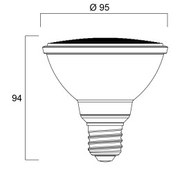SYLVANIA RefLED Retro PAR30 V2 DIM 820L 840 36 SL 0029199 SYLVANIA RefLED Retro PAR30 V2 DIM 820L 840 36 SL 0029199