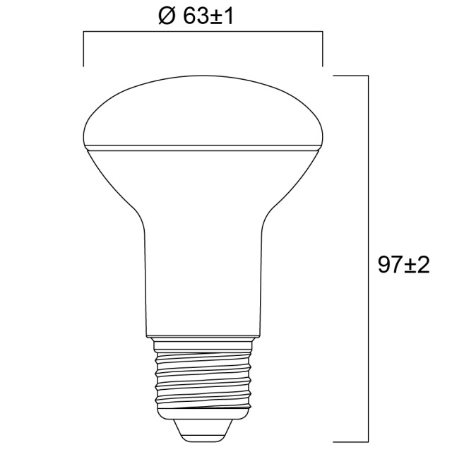 Λάμπα LED R63 E27 7W 630lm 6500K 0029210 Sylvania Λάμπα LED R63 E27 7W 630lm 6500K 0029210 Sylvania
