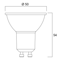 Λάμπα GU10 LED 3000K Sylvania RefLED ES50 0029160