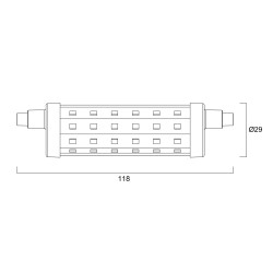 SYLVANIA ToLEDo R7S 118MM 2000LM DIM 827 SL  0029688  SYLVANIA ToLEDo R7S 118MM 2000LM DIM 827 SL  0029688