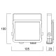 SYLVANIA ΠΡΟΒΟΛΕΑΣ Start Flood Flat IP65 950LM 830 Black 0050105
