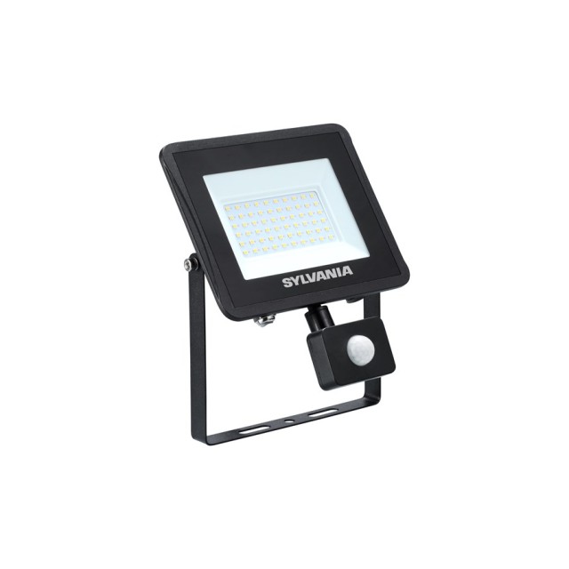 SYLVANIA ΠΡΟΒΟΛΕΑΣ ΜΕ ΑΝΙΧΝΕΥΤΗ Start Flood Flat IP54 PIR 5000LM 840 Black 0050142