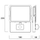 SYLVANIA ΠΡΟΒΟΛΕΑΣ ΜΕ ΑΝΙΧΝΕΥΤΗ Start Flood Flat IP54 PIR 5000LM 840 Black 0050142