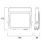 SYLVANIA ΠΡΟΒΟΛΕΑΣ Start Flood  IP65 3000LM 830 Black 0050162 