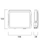 Sylvania Προβολέας Start Flood IP65 5000LM 840 Black 0050165 