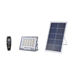 ΠΡΟΒΟΛΕΑΣ SOLAR 120W 3xCCT ΜΕ ΧΕΙΡΙΣΤΗΡΙΟ PANEL 6V/12W RED LED 29233