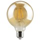 GLOBE LED G125 FILAMENT Ε27 8W WARM DIM. GOLDEN 360o 2.0