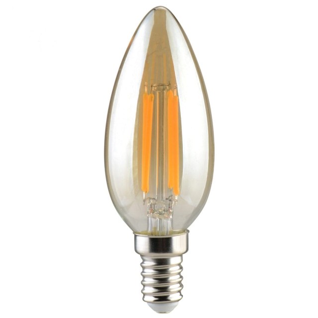ΚΕΡΙ  LED FILAMENT Ε14 6W WARM GOLD DIMM. 2.0