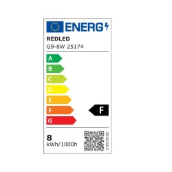G9 LED 8,5W WARM CERAMIC+PC