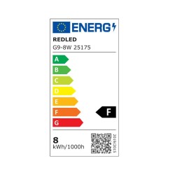 G9 LED 8,5W COOL CERAMIC+PC