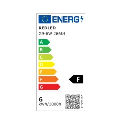 G9 LED 6,5W 4000K CERAMIC+PC