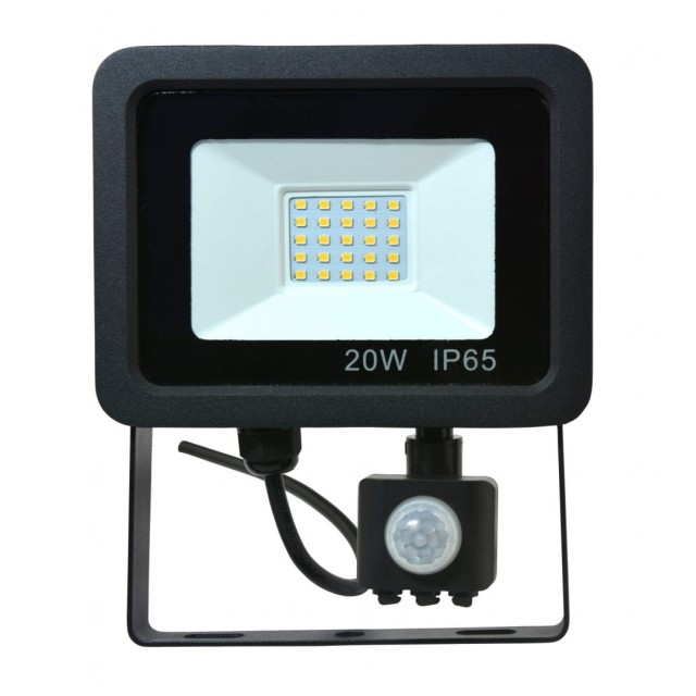 ΠΡΟΒΟΛΕΑΣ LED SMD 20W + SENSOR WARM AC 220-240v