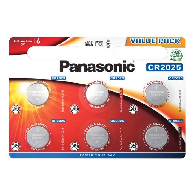 ΜΠΑΤΑΡΙΑ ΛΙΘΙΟΥ ΚΟΥΜΠΙ CR-2025 PANASONIC