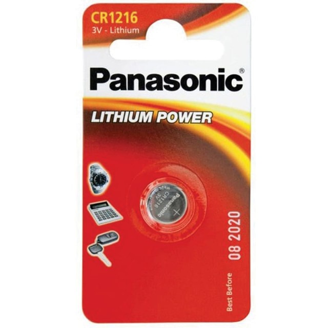 ΜΠΑΤΑΡΙΑ ΛΙΘΙΟΥ ΚΟΥΜΠΙ CR-1216 PANASONIC(BL1τεμ)