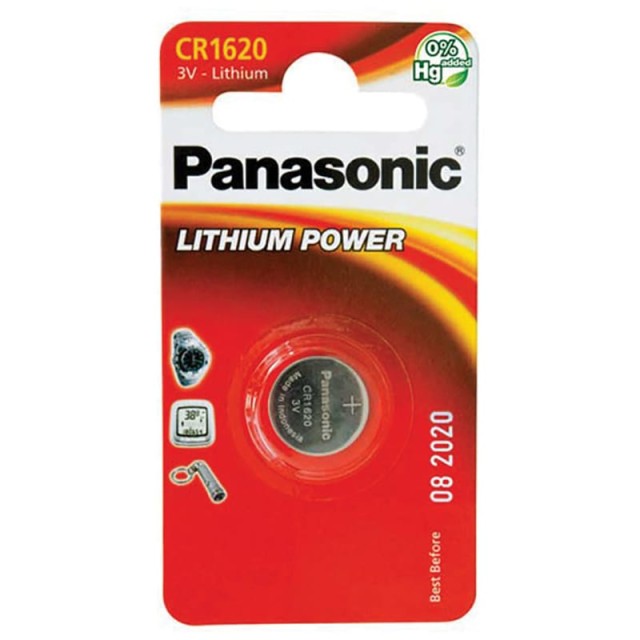 ΜΠΑΤΑΡΙΑ ΛΙΘΙΟΥ ΚΟΥΜΠΙ CR-1620 PANASONIC(BL1τεμ)