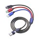 ΚΑΛΩΔΙΟ USB 6 ΣΕ 1 (A&C ΣΕ MICRO, C, LIGHTNING) 1,5m