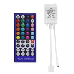 ΚΟΝΤΡΟΛΕΡ RGB+ΛΕΥΚΟ 40ΠΛΗΚΤΡΑ 12VDC72W/24VDC144W 6A