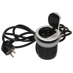 1373 ΧΩΝΕΥΤΗ ΠΡΙΖΑ ΓΡΑΦΕΙΟΥ ΣΟΥΚΟ ΚΑΠΑΚΙ+1 USB 5V 2.4A ΜΕ 1,8m ΚΑΛΩΔΙΟ ΜΕ ΦΙΣ 70/85 (Φ60) ΑΣΗΜΙ ORNO 1373 ΧΩΝΕΥΤΗ ΠΡΙΖΑ ΓΡΑΦΕΙΟΥ ΣΟΥΚΟ ΚΑΠΑΚΙ+1 USB 5V 2.4A ΜΕ 1,8m ΚΑΛΩΔΙΟ ΜΕ ΦΙΣ 70/85 (Φ60) ΑΣΗΜΙ ORNO