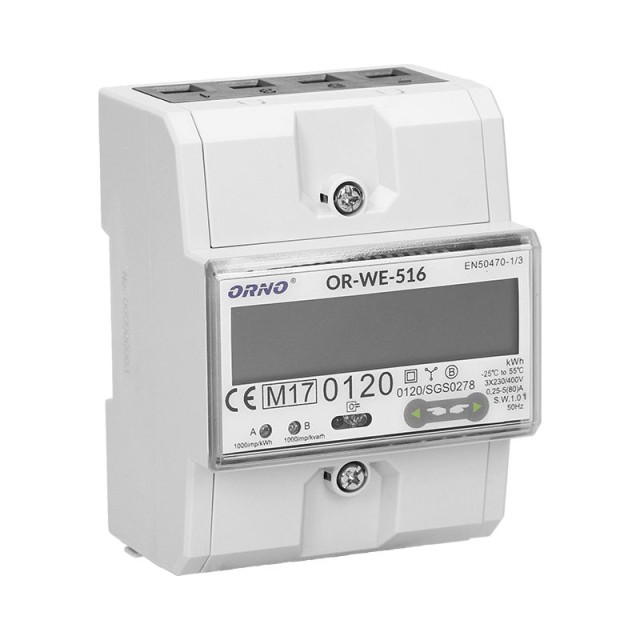 516 ΜΕΤΡΗΤΗΣ ΡΑΓΑΣ 3P 80A RS485 ORNO