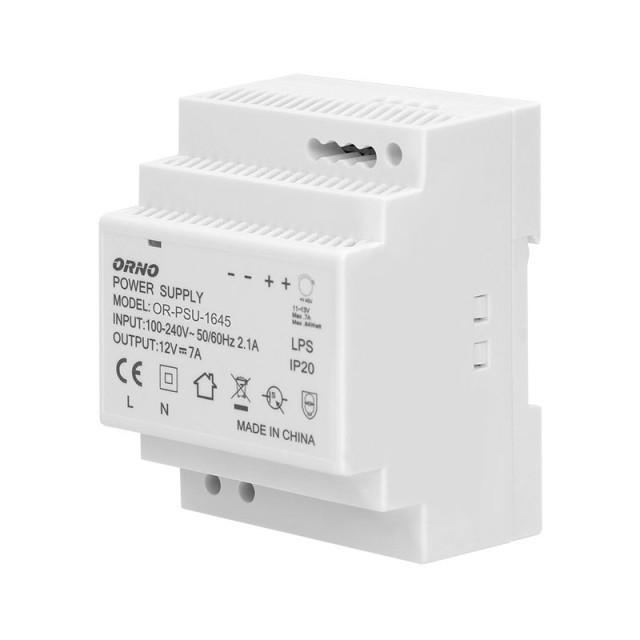 1645 ΤΡΟΦΟΔΟΤΙΚΟ ΡΑΓΑΣ 12VDC/7A ORNO