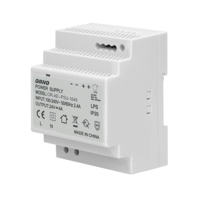 1649 ΤΡΟΦΟΔΟΤΙΚΟ ΡΑΓΑΣ 24VDC/4A ORNO