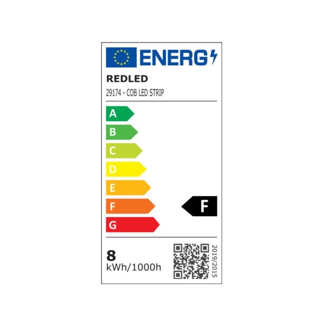 COB LED ΤΑΙΝΙΑ 24V-8W/M-IP20-4000k
