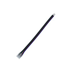ΣΥΝΔΕΣΜΟΣ ΤΑΙΝΙΑ/10cm ΚΑΛΩΔΙΟ 4pin 10mm ΓΙΑ COB RGB