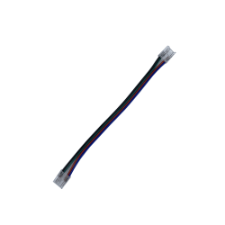 ΣΥΝΔΕΣΜΟΣ ΓΕΦΥΡΑ ΜΕ ΚΑΛΩΔΙΟ 10cm ΓΙΑ COB ΤΑΙΝΙΑ 4pin 10mm RGB
