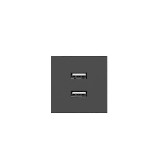 9010 MODULE 2xUSB-A 2.1A ΓΙΑ ΠΑΝΕΛ NOEN 45/45 ΛΕΥΚΟ ORNO