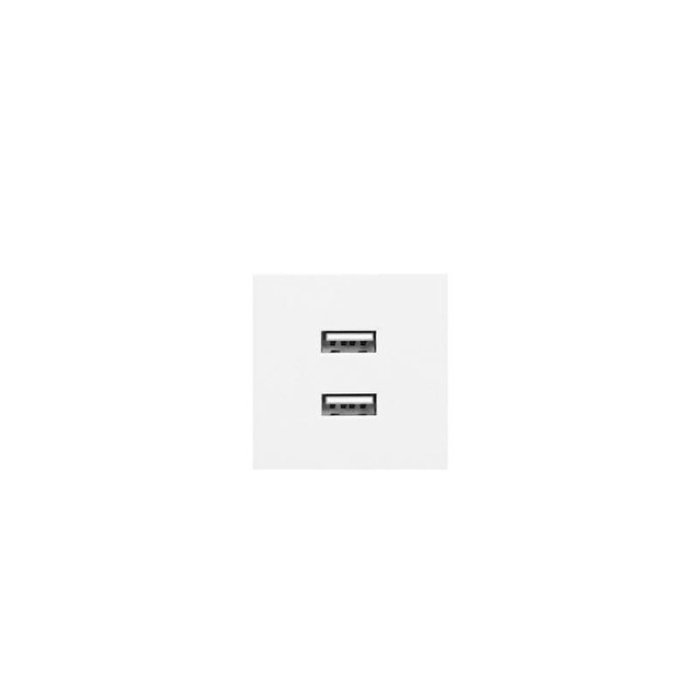 9010 MODULE 2xUSB-A 2.1A ΓΙΑ ΠΑΝΕΛ NOEN 45/45 ΛΕΥΚΟ ORNO