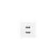 9010 MODULE 2xUSB-A 2.1A ΓΙΑ ΠΑΝΕΛ NOEN 45/45 ΛΕΥΚΟ ORNO