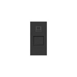 9010 MODULE ΔΙΚΤΥΟΥ RJ45 Cat.5e ΓΙΑ ΠΑΝΕΛ NOEN 22,5/45 ΜΑΥΡΟ ORNO