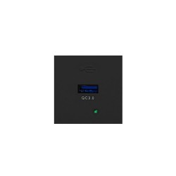 9010 MODULE QUICK USB-A 18W ΓΙΑ ΠΑΝΕΛ NOEN 45/45 ΜΑΥΡΟ ORNO