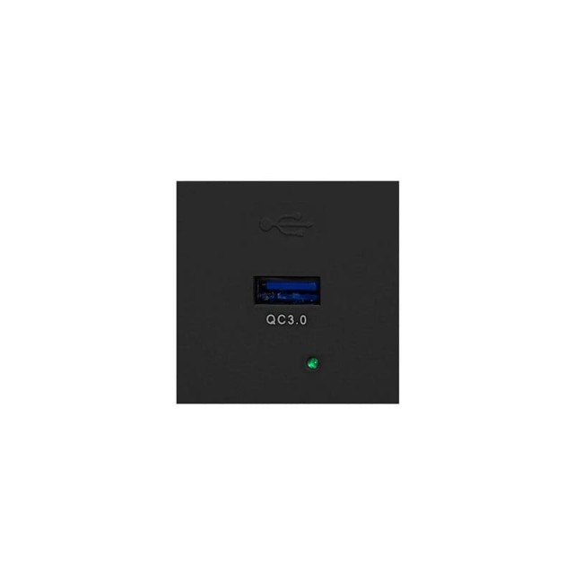 9010 MODULE QUICK USB-A 18W ΓΙΑ ΠΑΝΕΛ NOEN 45/45 ΜΑΥΡΟ ORNO
