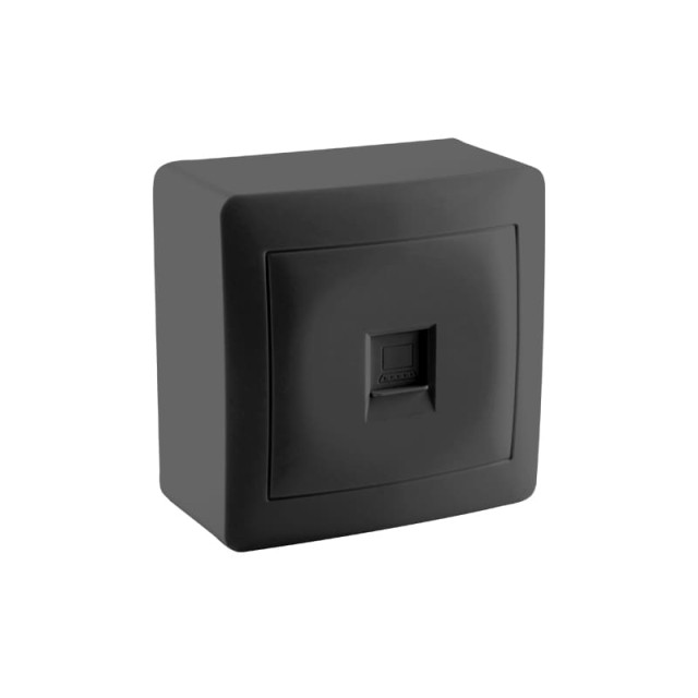 ΠΡΙΖΑ ΔΕΔΟΜΕΝΩΝ RJ45 CAT6 ΕΞΩΤΕΡΙΚΗ IP20 KARIN ΜΑΥΡΗ