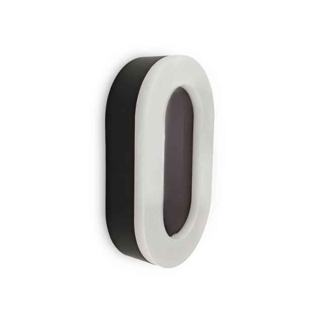"STEMMA" ΑΠΛΙΚΑ LED 11W ΟΒΑΛ ΜΑΥΡΟ 3 CCT IP65