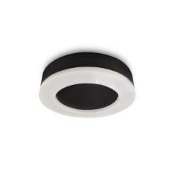 "HALO" ΑΠΛΙΚΑ LED 15W ΣΤΡΟΓΓΥΛΟ ΜΑΥΡΟ 3 CCT IP65 "HALO" ΑΠΛΙΚΑ LED 15W ΣΤΡΟΓΓΥΛΟ ΜΑΥΡΟ 3 CCT IP65