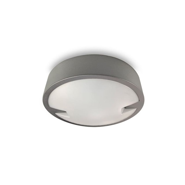 "LIA" ΑΠΛΙΚΑ LED 11W ΣΤΡΟΓΓΥΛΟ ΜΕ ΕΣΟΧΗ ΓΚΡΙ 3 CCT IP65