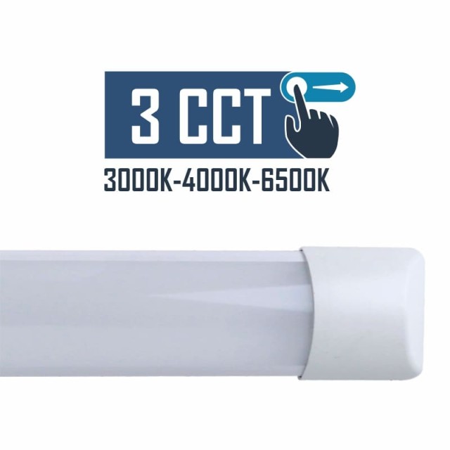 3CCT SLIM BATTEN LIGHT 50W 150CM ΛΕΥΚΟ IP20