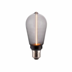 DECO ΛΑΜΠΤΗΡΑΣ 'PILLAR' ST64 SMOKY GLASS DIMMABLE 3.5W
