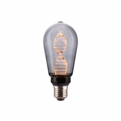 DECO ΛΑΜΠΤΗΡΑΣ 'DNA' ST64 SMOKY GLASS DIMMABLE 3.5W
