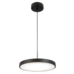 25145 LED ΚΡΕΜΑΣΤΟ ΜΟΝΟΦΩΤΟ ΦΩΤΙΣΤΙΚΟ 18W ΜΑΥΡΟ - ΟΡΕΙΧΑΛΚΙΝΗ ΑΠΟΧΡΩΣΗ