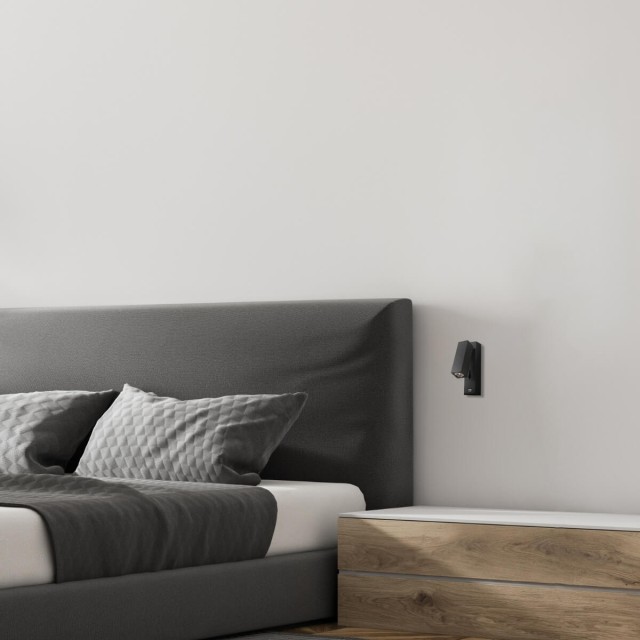 SCONCE BLACK MATT LED-USB