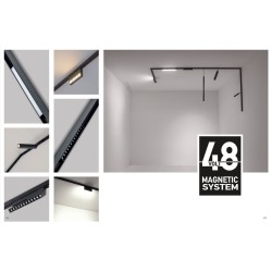 MAGNETIC SPOT 7W 4000K BLACK ON-OFF