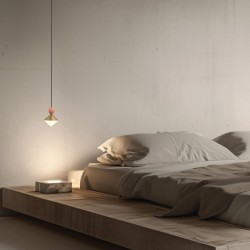 25100 LED ΚΡΕΜΑΣΤΟ ΜΟΝΟΦΩΤΟ ΦΩΤΙΣΤΙΚΟ 8W 3000K ΚΕΡΑΜΙΚΟ - ΜΕΤΑΛΛΟ - ΓΥΑΛΙ