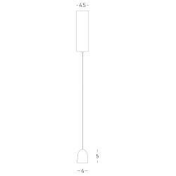 25136 LED ΚΡΕΜΑΣΤΟ ΜΟΝΟΦΩΤΟ ΦΩΤΙΣΤΙΚΟ 7W 3000K ΣΑΓΡΕ ΛΕΥΚΟ