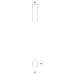 25139 LED ΚΡΕΜΑΣΤΟ ΜΟΝΟΦΩΤΟ ΦΩΤΙΣΤΙΚΟ 7W 3000K ΣΑΓΡΕ ΛΕΥΚΟ